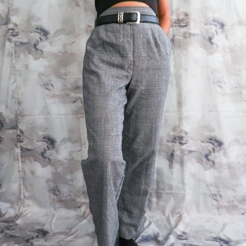 Plaid Houndstooth trousers